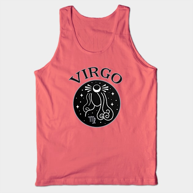 Virgo Star Sign Zodiac Horoscope Cheeky Witch® Tank Top by Cheeky Witch